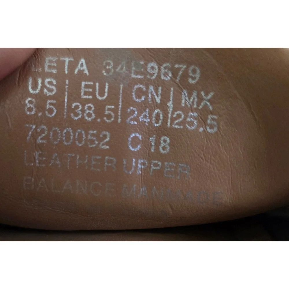 Calvin Klein Leta Metallic Gold Leather Loafers Driving Mocs Logo Hardware 8.5